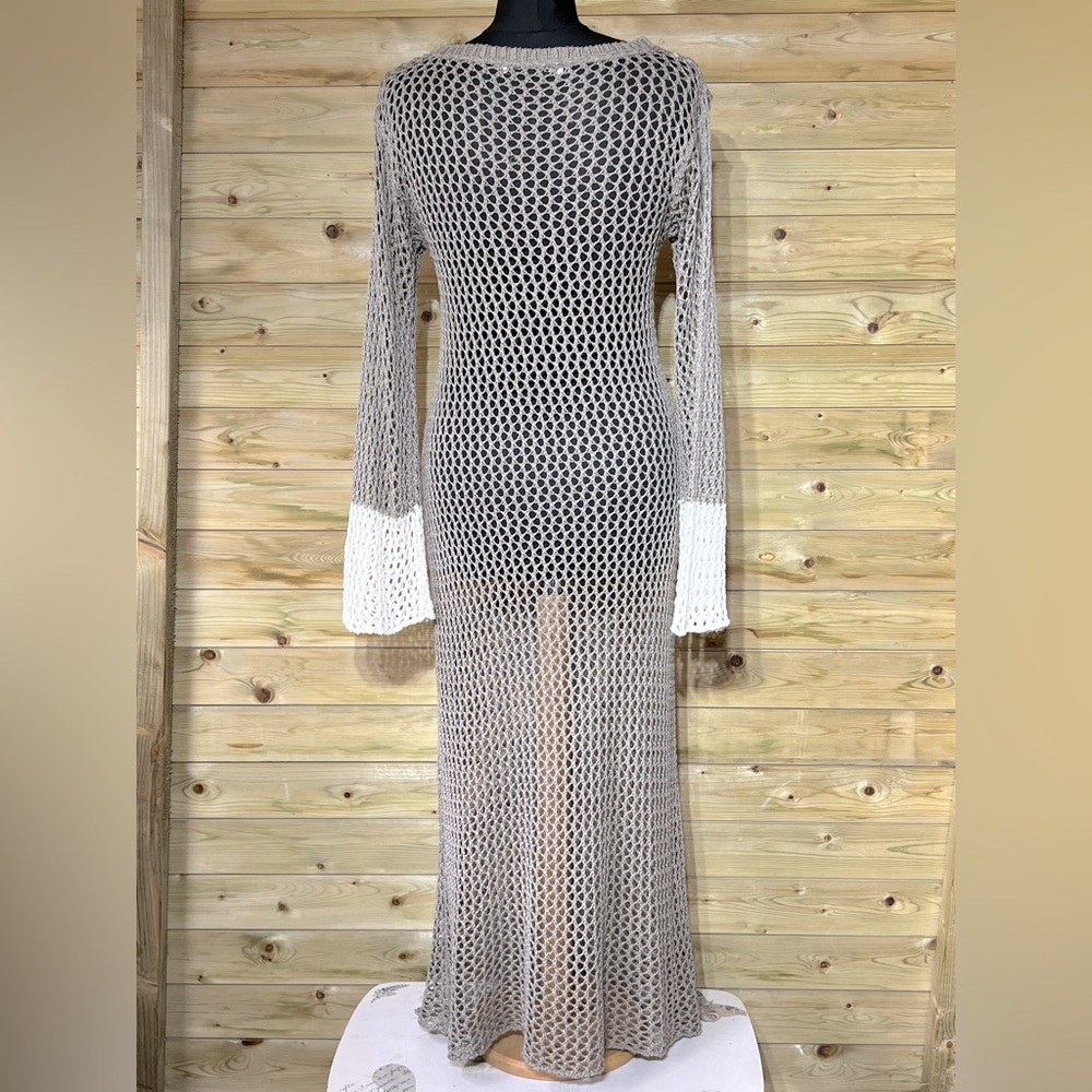 Zara Crochet maxi cover up beach dress - Picture 4 of 10